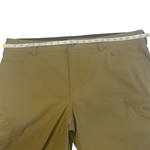 Eddie Bauer FirstAscent Guide Pro Shorts Men’s 44 Tan Hiking Zip Pockets Outdoor - Picture 7 of 8